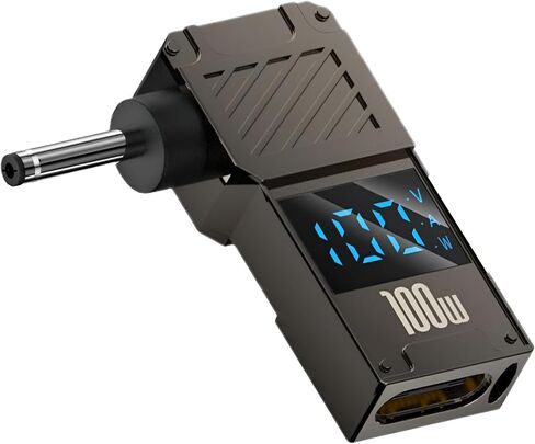 محول USB C إلى DC - كابل محول شاحن GaN، طرف موصل إلى USB-C لأجهزة الكمبيوتر المحمولة (محول قابس السفر، 4.5 * 3.0 مم HP) in Kuwait