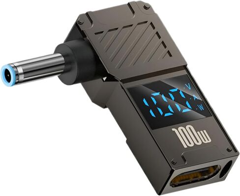 محول USB C إلى DC - كابل محول شاحن GaN، طرف موصل إلى USB-C لأجهزة الكمبيوتر المحمولة (محول قابس السفر، 4.5 * 3.0 مم HP) in Kuwait