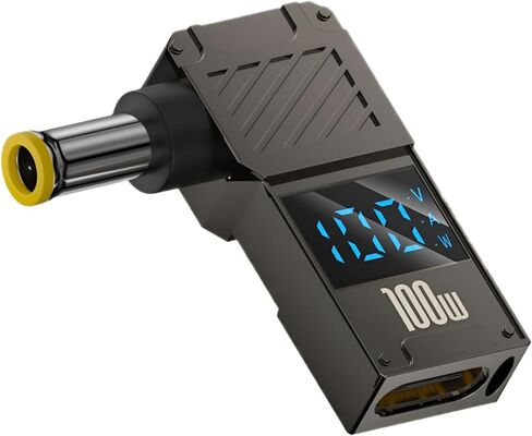 محول USB C إلى DC - كابل محول شاحن GaN، طرف موصل إلى USB-C لأجهزة الكمبيوتر المحمولة (محول قابس السفر، 4.5 * 3.0 مم HP) in Kuwait