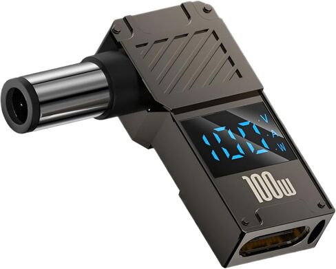 محول USB C إلى DC - كابل محول شاحن GaN، طرف موصل إلى USB-C لأجهزة الكمبيوتر المحمولة (محول قابس السفر، 4.5 * 3.0 مم HP) in Kuwait