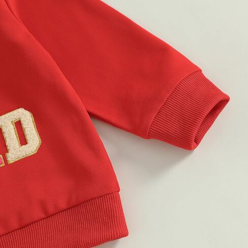 عيد الحب طفلة الزي التطريز Crewneck طفل عيد الحب البلوز المتضخم الملابس السترة in Kuwait