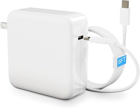 شاحن USB C سريع 118 واط متوافق مع MacBook Pro/Air 17/16/15/14/13 بوصة، M1 M2 M3 M4، iPad Pro، متوافق مع جميع محولات طاقة الأجهزة من النوع C مع كابل USB C إلى C بطول 6.6 قدم in Kuwait