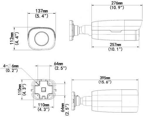 كاميرا شبكة Uniview Tech IPC254EB-DX22GK-I0 بدقة 4 ميجابكسل LightHunter VF IR Bullet Network، تكبير بصري 22X، نطاق WDR 120 ديسيبل، Ultra 265، أداء منخفض الإضاءة in Kuwait
