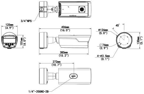 كاميرا Uniview Tech IPC268EA-AHDZK-I1 بدقة 8 ميجابكسل 4X(4-12 مم) LightHunter WDR الشبكية - عالية الوضوح 3840×2160@60 إطارًا في الثانية، التطفل الذكي، عد الأشخاص، PoE/DC12V in Kuwait