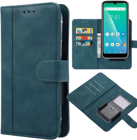for NUU N10 N20 N30 Phone Case, Universal PU Leather Wallet with Card Holder Slots Movable Clip Design Magnetic Flip Wallet Protection Case for NUU Mobile N10 N20 N30 Smartphone -Black in Saudi Arabia