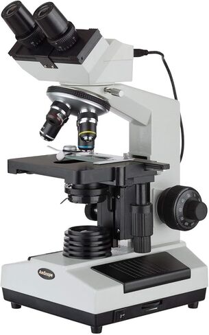 AmScope U230B Digital Binocular Compound Microscope 40x-2000x with Built-in 3.0MP USB Digital Camera in Saudi Arabia