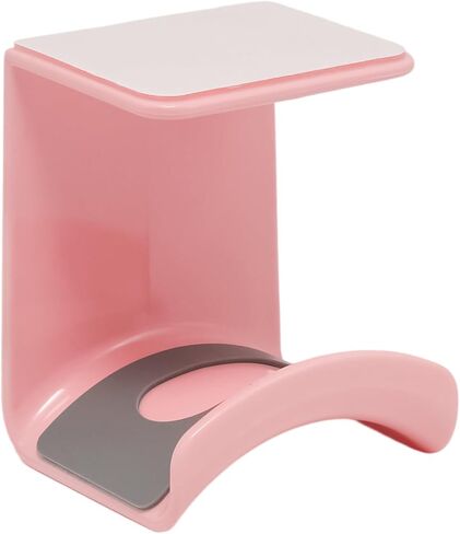 1Pcs Pink ABS Plastic Headphone Stand Hanger, Hanging Headset Holder Hook Under Desk, Adhesive Earphones Hangers for Desk Headphone Hanger, Most Headphones and Controller in Saudi Arabia