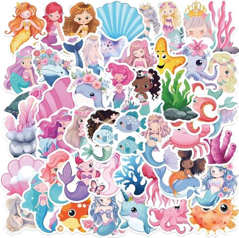50PCS Mystic Celestial Stickers – Vintage Witchy Sun Moon Stars Occult Art Decal for Laptop, Journal, Scrapbook, Water Bottle. in Saudi Arabia