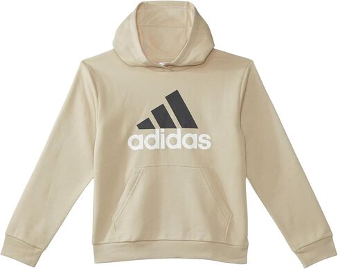 adidas Boys' Long Sleeve Fleece Pullover Hoodie, Black (New) in Kuwait