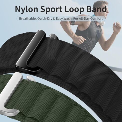 Alpine Loop Sport Arm Bicep Band حزام الكاحل لساعة Apple Band 45 مم 44 مم 46 مم 49 مم 42 مم 40 مم 41 مم 38 مم، خطاف C من النايلون الرياضي للذراع/حزام الكاحل لسلسلة iWatch Ultra 11 10 9 8 7 6 5 4 3 2 1 SE in Kuwait