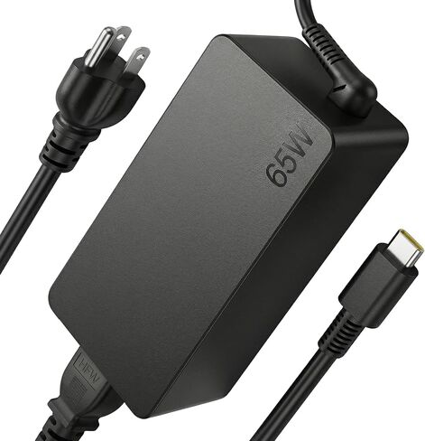 استبدال شاحن الكمبيوتر المحمول USB C بقدرة 65 وات/45 وات متوافق مع Lenovo Thinkpad/Yoga/Chromebook، ومحول الطاقة ADLX65YDC2A USB من النوع C in Saudi Arabia