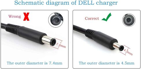 65W 45W Charger for Dell OptiPlex 3060 Micro D10U D10U003Desktop PC LA65NS2-01 LA45NM140 19.5V 3.34A 2.31A 4.5mm Tip Power Supply Adapter Cord in Saudi Arabia