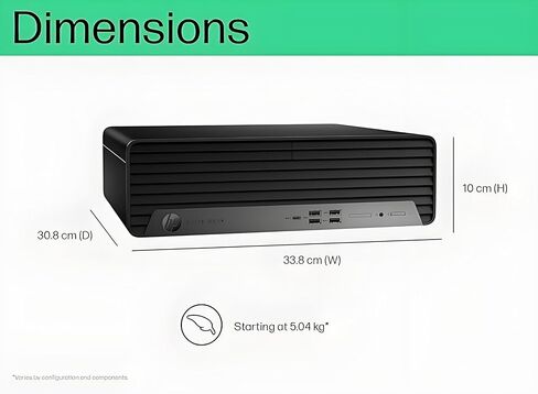 كمبيوتر HP EliteDesk 805 G9 للأعمال المكتبي، AMD Ryzen 5 8500G (Beats i7-11700)، ذاكرة وصول عشوائي DDR5 سعة 16 جيجابايت، محرك أقراص PCIe SSD سعة 256 جيجابايت، رسومات Radeon 740M، Wi-Fi، HDMI، DP، دعم شاشتين 4K، SFF، Windows 11 Pro in Saudi Arabia