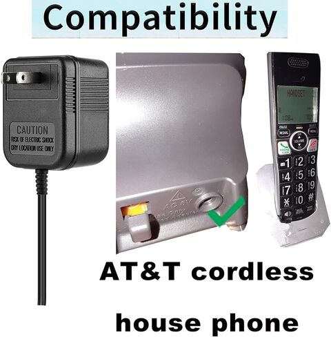 محول طاقة 6VAC 300mA لهاتف AT&T CL82509 Vtech U060030A12V E178074 SIL UA060035E 6V 300mA 350mA 6.0V 0.3A 6 VAC 6VAC فئة 2 محول طاقة شاحن بطارية (ليس DC6V) in Saudi Arabia