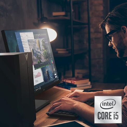 كمبيوتر مكتبي أيسر أسباير TC-1660-UR17 | معالج انتل كور i5-10400 سداسي النواة من الجيل العاشر | 12 جيجابايت 2666 ميجا هرتز DDR4 | 512 جيجا بايت NVMe M.2 SSD | 8X دي في دي | إنتل واي فاي لاسلكي 6 | ويندوز 10 بروفيشنال in Kuwait
