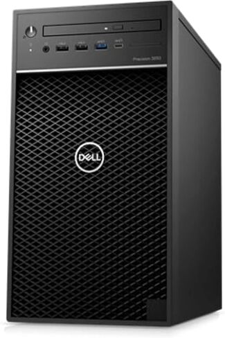 الكمبيوتر المكتبي لمحطة العمل طراز Precision 3650 من Dell | Core i9-10900 - محرك الأقراص الصلبة SSD سعة 512 جيجابايت - ذاكرة الوصول العشوائي 32 جيجابايت - Nvidia RTX T1000 | 10 مراكز بسرعة 5.2 جيجا هرتز - 4 جيجا بايت GDDR6 ويندوز 11 برو أسود (متجدد) in Saudi Arabia