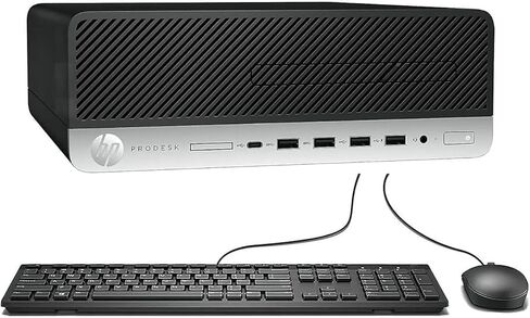 HP ProDesk 600 G5 Desktop PC | Intel Core i5 Hexa Core | 16GB DDR4 RAM | 1TB SSD | Windows 11 Pro | Wired Keyboard + Mouse | Office Bundle (Renewed) in Saudi Arabia