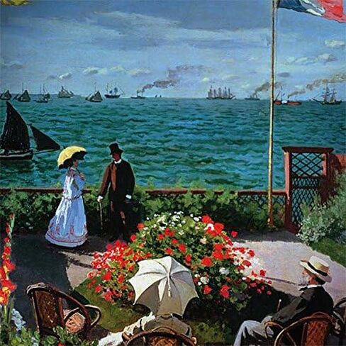 غلاف Skinit للكمبيوتر المحمول متوافق مع Chromebook 14 G5 - Monet المصمم في الأصل - The Terrace at Sainte-Adresse Design in Kuwait