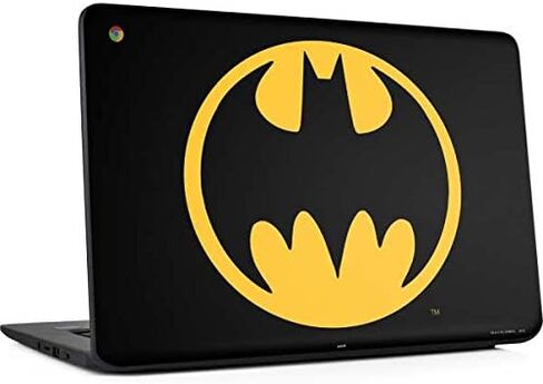 غلاف كمبيوتر محمول من Skinit متوافق مع Chromebook 14 G5 - تصميم شعار Warner Bros Batman مرخص رسميًا in Kuwait