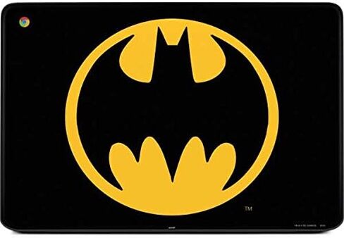 غلاف كمبيوتر محمول من Skinit متوافق مع Chromebook 14 G5 - تصميم شعار Warner Bros Batman مرخص رسميًا in Kuwait