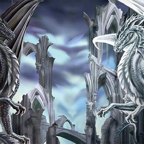 ملصق Skinit للكمبيوتر المحمول متوافق مع Chromebook 14 G5 - تصميم Ruth Thompson Checkmate Dragons المصمم في الأصل in Kuwait