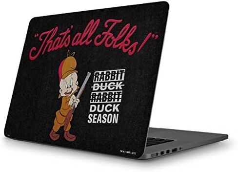Skinit Decal Laptop Skin Compatible with MacBook Pro 13 (2013-15 Retina Display) - Officially Licensed Warner Bros Elmer Fudd Thats All Folks Design in Saudi Arabia
