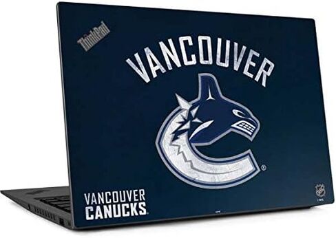 غلاف كمبيوتر محمول من Skinit متوافق مع Thinkpad X1 Carbon (الجيل السادس 2018) - تصميم مرخص رسميًا من NHL Vancouver Canucks in Kuwait