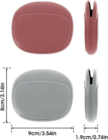 Silicone Headphone Organizer, Mini Key Data Cable Storage Case, Multifunctional Wired Headset Storage Bag, Grey+ Pink in Saudi Arabia