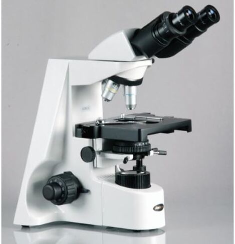 AmScope B690C-DK-PL Siedentopf Binocular Compound Microscope, 40X-2500X Magnification, WH10x and WH25x Super-Widefield Eyepieces, Infinity Plan Objectives, Brightfield/Darkfield (BF/DF), Kohler Condenser, Double-Layer Mechanical Stage in Saudi Arabia