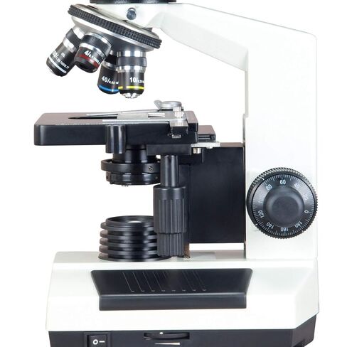 OMAX 40X-2000X Digital Binocular Biological Compound Microscope with Built-in 3.0MP USB Camera and Double Layer Mechanical Stage and 100 Sheets Microscope Lens Cleaning Paper in Saudi Arabia