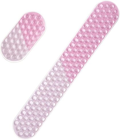 MOSISO Gel Wrist Rest Support for Mouse Pad&Keyboard Set, Ergonomic Massage Keyboard&Mouse Pad Set, Non-Slip Base Pain Relief&Soft Cooling Gel Easy Typing Pad for Home/Office, Pink Gradient in Saudi Arabia