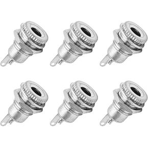 Pson 6 قطع DC-099 5.5 مم × 2.1 مم موصل تركيب لوحة أنثى، مقبس طاقة تيار مستمر 30 فولت 10 أمبير لإمدادات الطاقة، شرائط LED، الصوت والفيديو in Kuwait