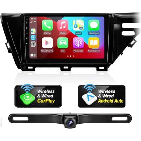 راديو Toyota Camry 2018-2020 متوافق مع Carplay Android Auto، 8-Core 4+64GB وحدة رئيسية للسيارة ستيريو بلوتوث ملاحة GPS WIFI FM AM مشغل وسائط متعددة كاميرا خلفية تعمل باللمس in Kuwait