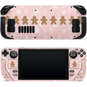 ZOOMHITSKINS متوافق مع غطاء وردي للبشرة على سطح البخار، رقاقات الثلج الوردية لعيد الميلاد والشتاء اللطيفة، غلاف ملصق من الفينيل بطول 3 متر، صنع في الولايات المتحدة الأمريكية in Kuwait