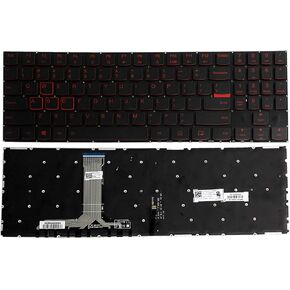 لوحة مفاتيح بديلة للكمبيوتر المحمول Lenovo Legion Y520 Y520-15IKB Y720 Y720-15IKB R720 R720-15IKB 15 15IKB 9Z.NDKBN.D01 لوحة مفاتيح بإضاءة خلفية للكمبيوتر المحمول الأمريكي، أسود in Kuwait