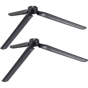 2 Pcs Foldable Phone Tripod and Desktop Camera Tripod with 1/4 Inch Screw for Streaming and Video Recording, Lightweight Tabletop Stand for Photography and Vlogging in Kuwait