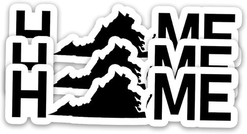(3PCS) New Jersey Sticker – New Jersey Home Map Waterproof Vinyl US State Decal for Water Bottles, Laptops, Scrapbooking, Travel Gift, Local Pride, 3 x 1 inch in Saudi Arabia
