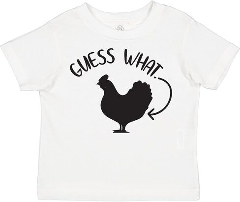 inktastic Funny Guess What Chicken Butt Toddler T-Shirt in Saudi Arabia