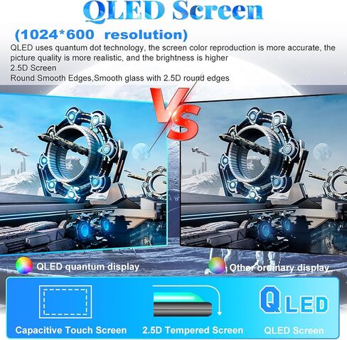 راديو سيارة 4+64G لسيارة Toyota 4Runner 2003-2009 مع كاميرا احتياطية، Android 13 QLED 7 بوصة تعمل باللمس ستيريو سيارة مع Carplay وAndroid Auto، بلوتوث، ملاحة GPS، راديو FM in Kuwait
