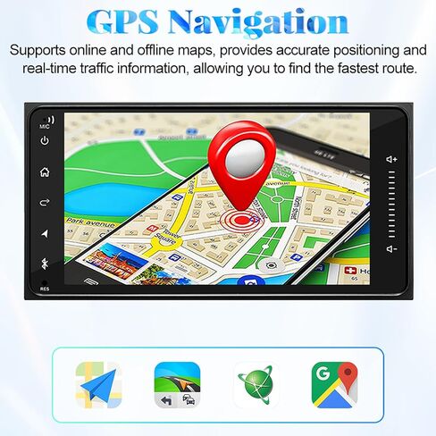 راديو سيارة 4+64G لسيارة Toyota 4Runner 2003-2009 مع كاميرا احتياطية، Android 13 QLED 7 بوصة تعمل باللمس ستيريو سيارة مع Carplay وAndroid Auto، بلوتوث، ملاحة GPS، راديو FM in Kuwait