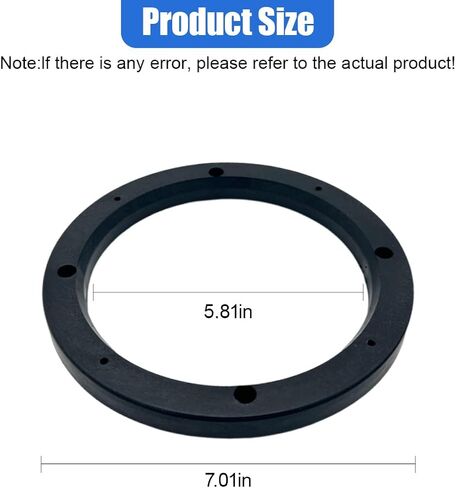 6.5" Car Speaker Spacers, ABS Fixed Speakers Ring Mounting Adapter, Enhance Sound Quality Car Speaker Washer, Universal Subwoofer Replacement Modified Accessories for Most Cars (2 Pairs) in Saudi Arabia