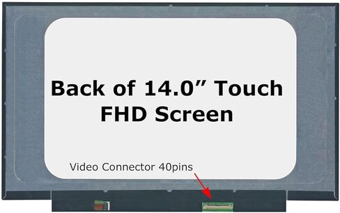 استبدال الشاشة الجديدة SCREENARAMA لشاشة BOE NV140FHM-T01 V8.1 40pin Touch FHD 1920x1080 IPS LCD LED مع الأدوات والشريط in Saudi Arabia
