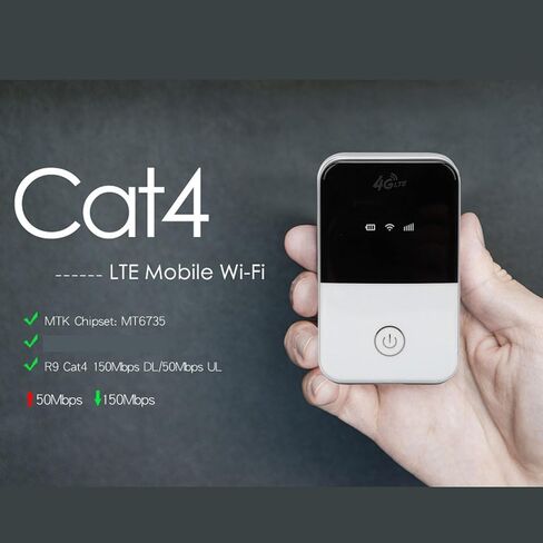 Travel WiFi Router 150Mbps 4G High Speed, 2100mah Portable Internet WiFi Mobile Hotspot for Cars, High Speed 4G Pocket Router, Multi User Mobile Hotspot in Saudi Arabia