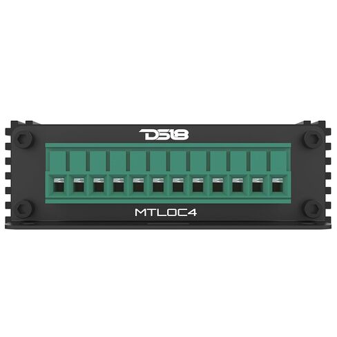 DS18 MTLOC4 محول إخراج خط عالي إلى منخفض ذو 4 قنوات مع تشغيل عن بعد | مقاومة الإدخال 20/60/20 كيلو أوم قابلة للتحديد | محول مستوى مكبر الصوت 40 فولت إلى RCA in Kuwait