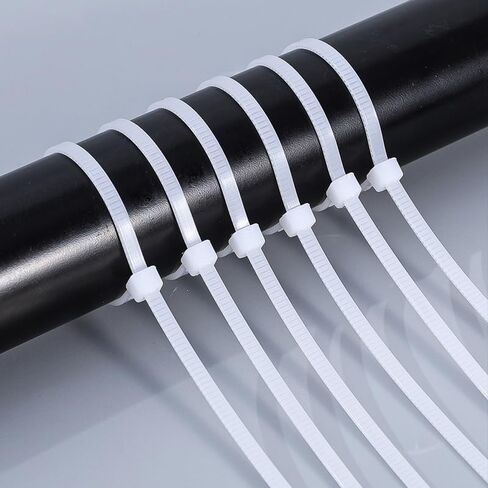 100PCS Nylon Cable Ties Self-locking Adjustable Cord Tie Reusable Industrial Fixing Fastening Rings For Home Office,Black in Saudi Arabia