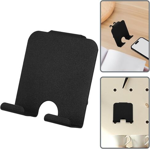 Kisangel Iron Mobile Phone and Tablet Display Stand, Black Decorative Cell Phone Holder with Pad Stand for Home and Office Use in Saudi Arabia
