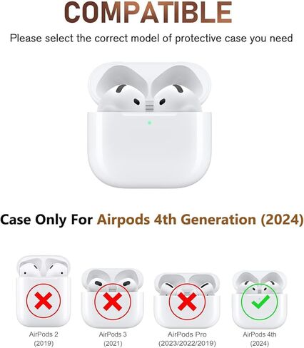 متوافق مع حافظة AirPods 4، تصميم لطيف ثلاثي الأبعاد على شكل فراشة مع سلسلة مفاتيح، غطاء حماية شفاف مقاوم للصدمات من مادة TPU للنساء والفتيات (الرابع - الفراشة الوردية) in Kuwait