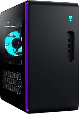 Alienware Aurora R16 Gaming Desktop PC - Intel Core i7-14700K 20-Core up to 5.60 GHz, 16GB RAM, 2TB NVMe SSD + 14TB HDD, GeForce RTX 4060Ti 8GB GDDR6, Windows 11 Home, Liquid Cooling, Basalt Black in Saudi Arabia