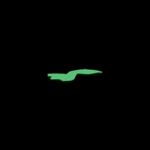 ملصق مستوحى من رحلة USS Enterprise D Style 4 Silhouette Space Voyager يتوهج في الظلام للهاتف اللوحي والكمبيوتر المحمول ونافذة شاحنة السيارة | ملصق 5 بوصة | أخضر in Kuwait