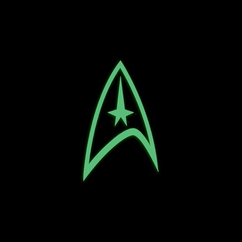 ملصق قيادة أصلي مستوحى من رحلة Trek الإصدار 2 صورة ظلية Space Voyager يتوهج في الظلام للهاتف اللوحي والكمبيوتر المحمول ونافذة شاحنة السيارة | ملصق 5 بوصة | أخضر in Kuwait
